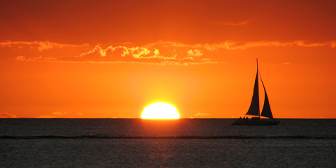 Private catamaran cruise during sunset with dinner in Black River, Mauritius